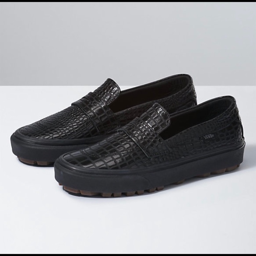 Vans style 53 dx patent croc